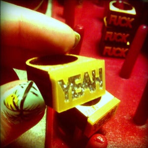 Image of Yeah Ring (Gold and Glitter)