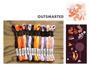 Image of Cosmo Embroidery Floss Palette : Outfoxed Collection : Outsmarted