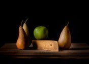 Image of Bosc pears, Granny Smith apple, Aged Gruyere cheese