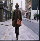 Image of Leather Laptop Bag.