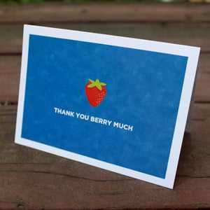 Image of Thank You Berry Much Stationery