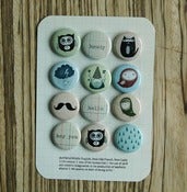 Image of howdy mini flatback buttons