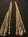 Image of long gold tassle earrings