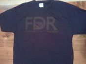 Image of FDR black on black t-shirt
