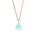 Image of Aqua Necklace in Brass and Chalcedony