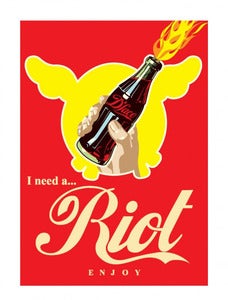 Image of Riot A/P Edition on Paper by D*Face 
