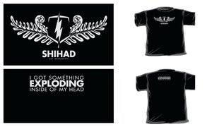 Image of Shihad 'Koru' Black T-Shirt