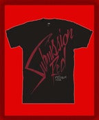 Image of Submission Red 80s Writing T-shirt