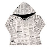 Image of News Print Hoody