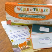 Image of "World of Thanks" North American Habitat : Kids' Thank You Note Kit
