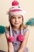 Image of "Riley" Pink Sock Monkey Hat 