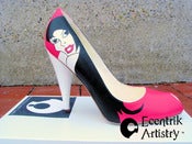 Image of "Beau Femme (Beautiful Woman)" Custom Womens Heels (1-of-1, size 9)