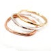 Image of Square Stacker Rings in Sterling Silver, 14k Gold Filled and 14k Rose Gold Filled