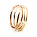 Image of Square Stacker Rings in Sterling Silver, 14k Gold Filled and 14k Rose Gold Filled