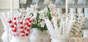 Image of Daisy Hardcastle Candles  spotty dotty stripe