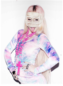 Image of Psychedelic Halluciner purple velvet strech Dress