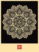 Image of Mandala Ornament 2 (Black) AP Edition by Shepard Fairey