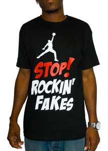 Image of Stop Rockin Fakes (Away)