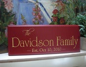 Image of The Classic 8" x 20" Carved Sign