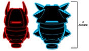 Image of Drone A + Drone B Die-cut Stickers