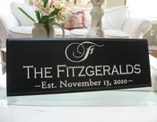 Image of The Monogram 8 x 20 Carved Sign