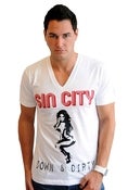 Image of "Sin City" Tee- White (Vintage Collection)