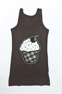 Image of Cupcake Vest Dress - Girls Brown