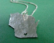 Image of Wisconsin State Necklace