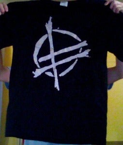 Image of Logo Shirt - Black w/ Silver Logo