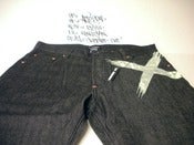 Image of The Hundreds Public Label 'white X' raw selvage denim (size 34)