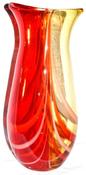 Image of Red & tan vase