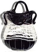 Image of Black scribble hand bag