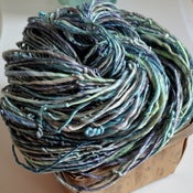 hollow. merino tencel handspun singles.