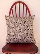 Image of Leaves Cushion Cover - 45cm x 45cm in Black