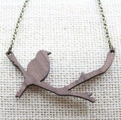 Image of Bird on a Limb Pendant - Walnut or Maple