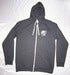 Image of BTE -Embroided Zip Up Crew Hoodie (Blue Marle/Dark Grey)