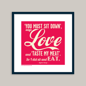 Image of Eating Love - 20x20cm