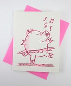 Image of Oink-rageous Prancing Pig Card