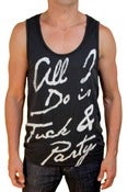 Image of Two Days Party Tank - Men's Peapod/Black/White