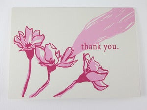 Image of Thank you flowers Card