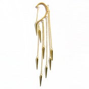Image of Ear cuff with gold-plated spikes