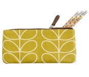 Image of Orla Kiely Olive Linear Stem Pencil Case