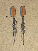 Image of Ostrich Chain Earrings