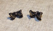Image of Bronze Bow Stud Earrings