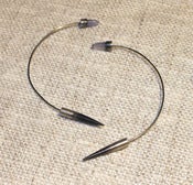 Image of Long Chalcedony Spire Earrings