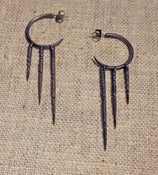 Image of Sterling Silver Spire Hoops