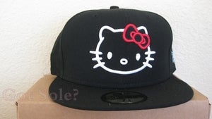 Image of Hello Kitty Logo Fitted Hat [Red and Black] 
