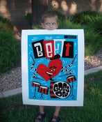Image of The Beat Goes On blue poster
