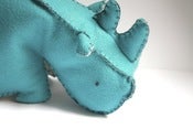 Image of Meet Riley! A Wool Felt Baby Rhino Plushie