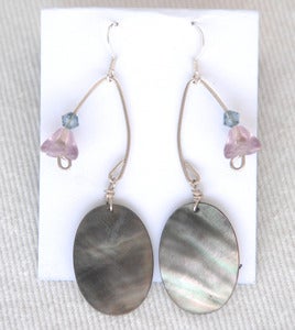 Image of fish lure inspired lavender flower bead and crystal